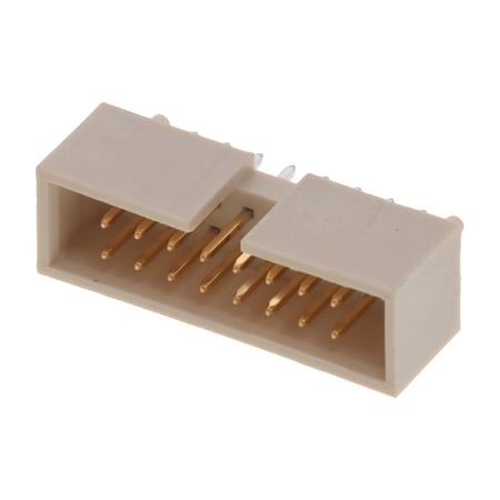 Molex Board Connector, 16 Contact(S), 2 Row(S), Male, Straight, 0.1 Inch Pitch, Solder Terminal, Guide 878341611